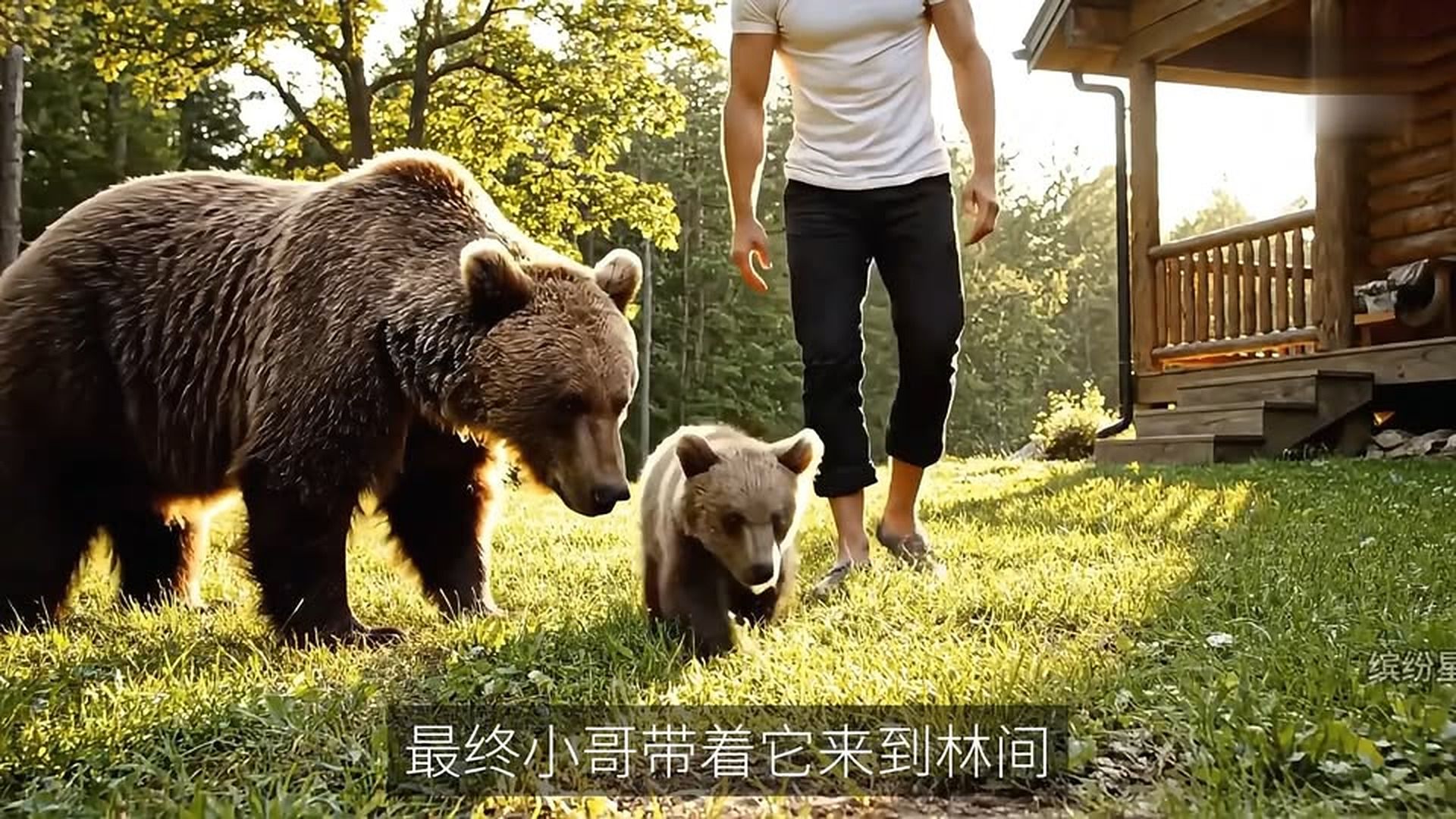 Full Video : N1706038_A bear cub is severely injured, the mother bear risks everything to ask humans for help, and the cub is surrounded by wolves—the ending is deeply moving..mp4 | Comedy Film Station