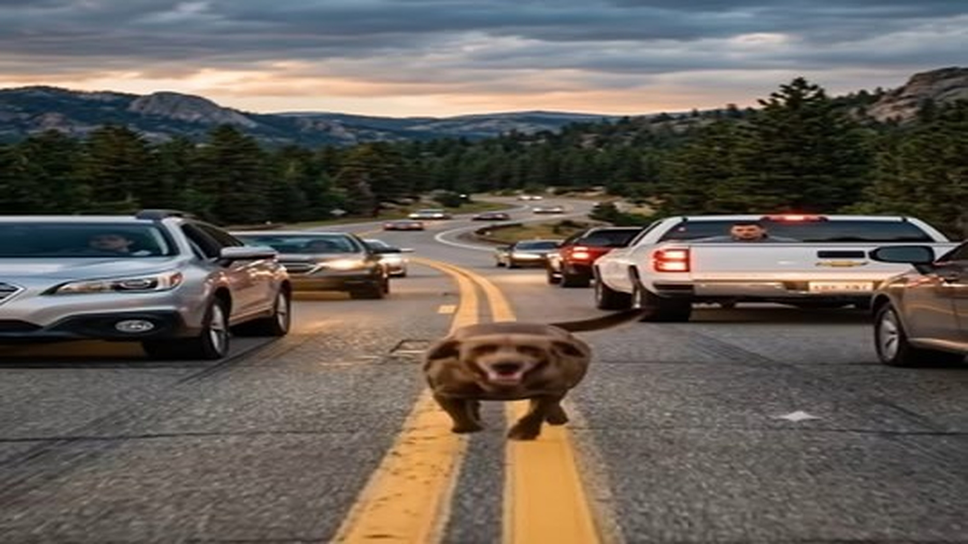 Full Video : N0707097_Dog Stopped Traffic to Save His Puppy | Comedy Film Station