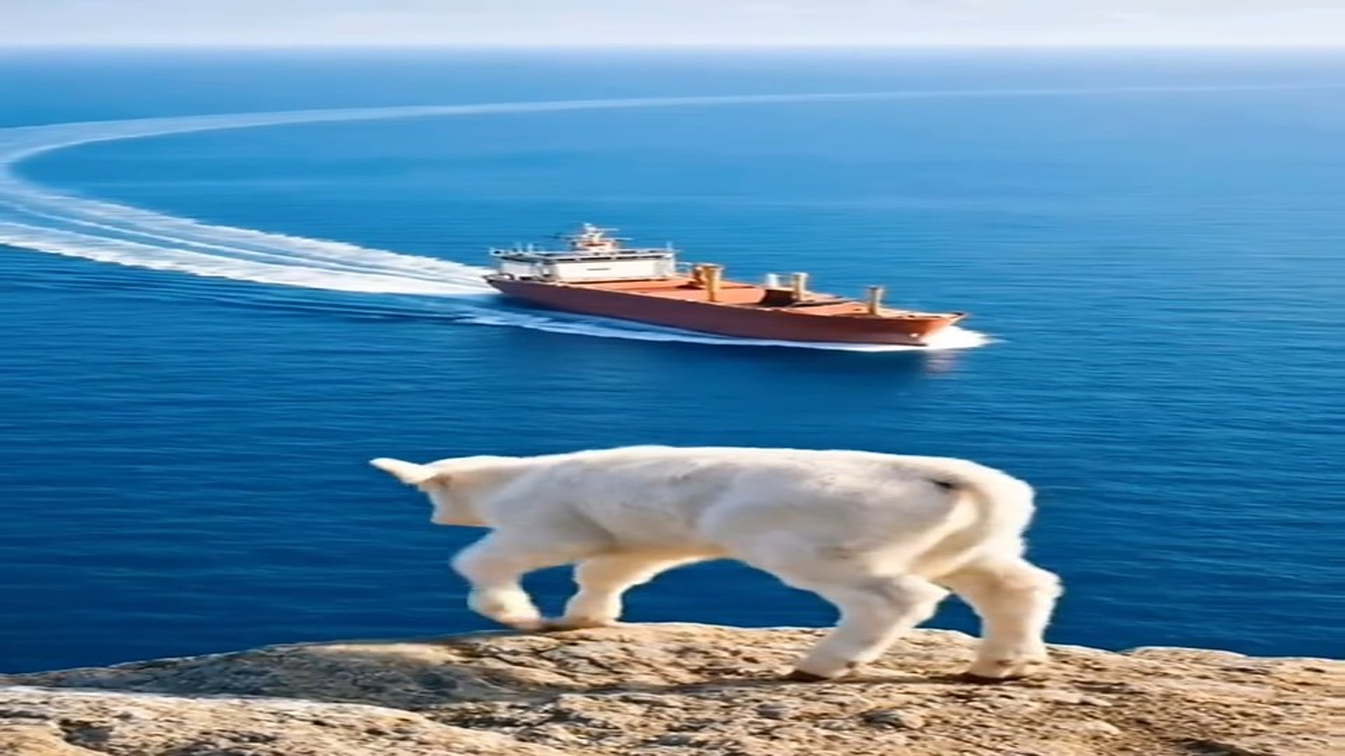 Full Video : N2507154_A Brave calf rescues people on a ship #foryoupage❤️❤️ #uktiktok #trending #foryou